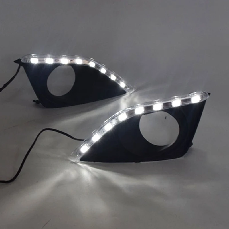 DHBH-LED DRL Daytime Running Light Fog Lamp 12V Car Running Lights for Toyota Corolla 2006-2009
