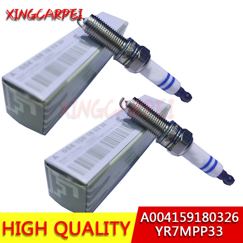 4 шт./лот Свеча зажигания A004159180326 YR7MPP33 для Mercedes Benz W203 R171 W164 CL203 A00415 9180326