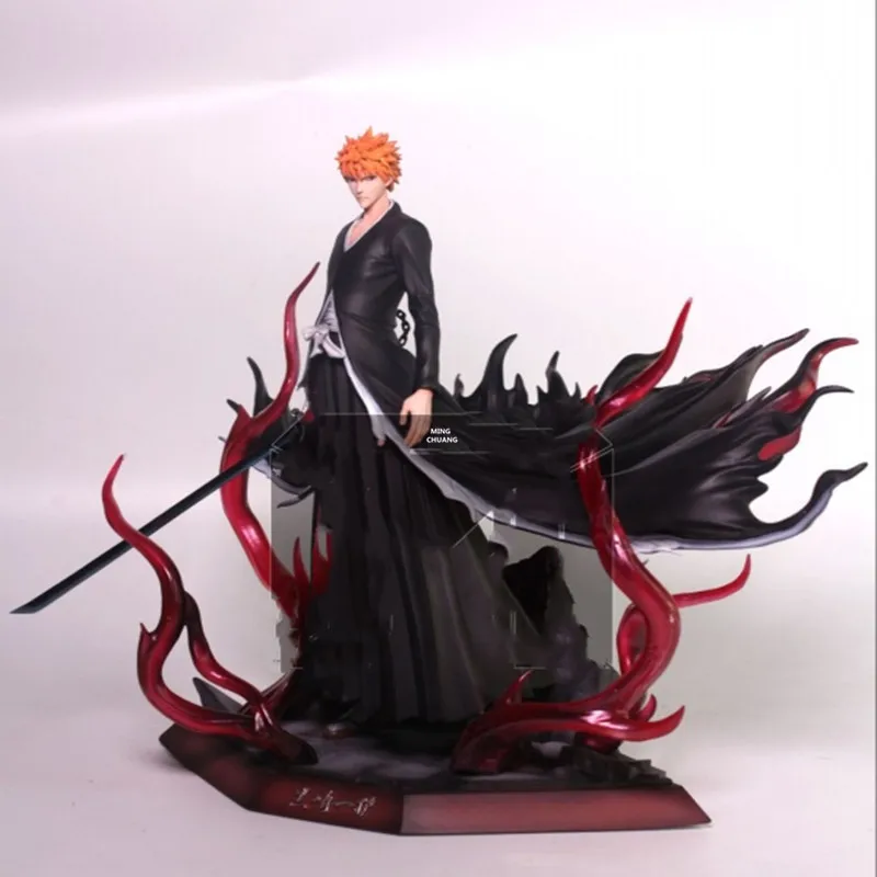 12 "BLEACH статуя Куросаки Ичиго бюст клубника полная длина портрет мультфильм искусство ремесло анимационная фигурка GK игрушечная коробка 30