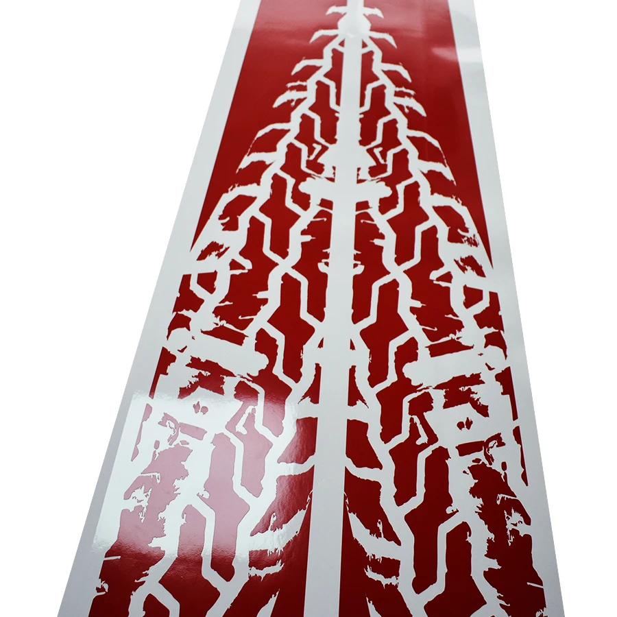 gloss red 2 шт. кузова боковой талии автомобиля Стайлинг графический винил для mitsubishi l200 triton - Название цвета: gloss red