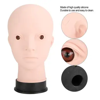 

Soft Makeup Training Mannequin Head Massage Eyelashes Extension Makeup Practice Training Head