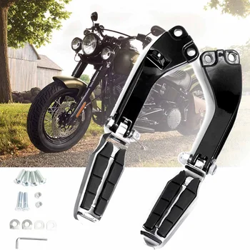 

Rear Streamlined Pedal Foot Peg Mounting Bracket For Harley Super for Dyna 2006 2007 2008 2009 2010 2011 2012-2017 black silver