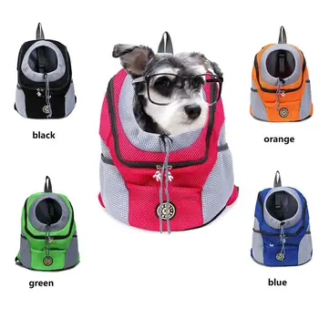 

Brand New Out Double Shoulder Portable Travel Backpack Outdoor Pet Dog Carrier Bag Pet Dog Front Bag Mesh Backpack Head