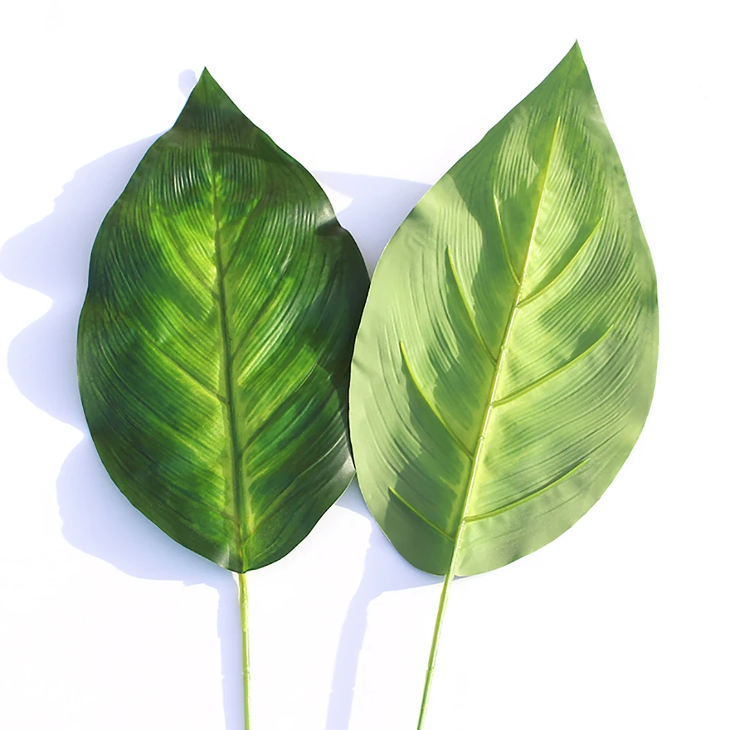 Искусственные растения Monstera Тропическое растение зеленые листья украшение для