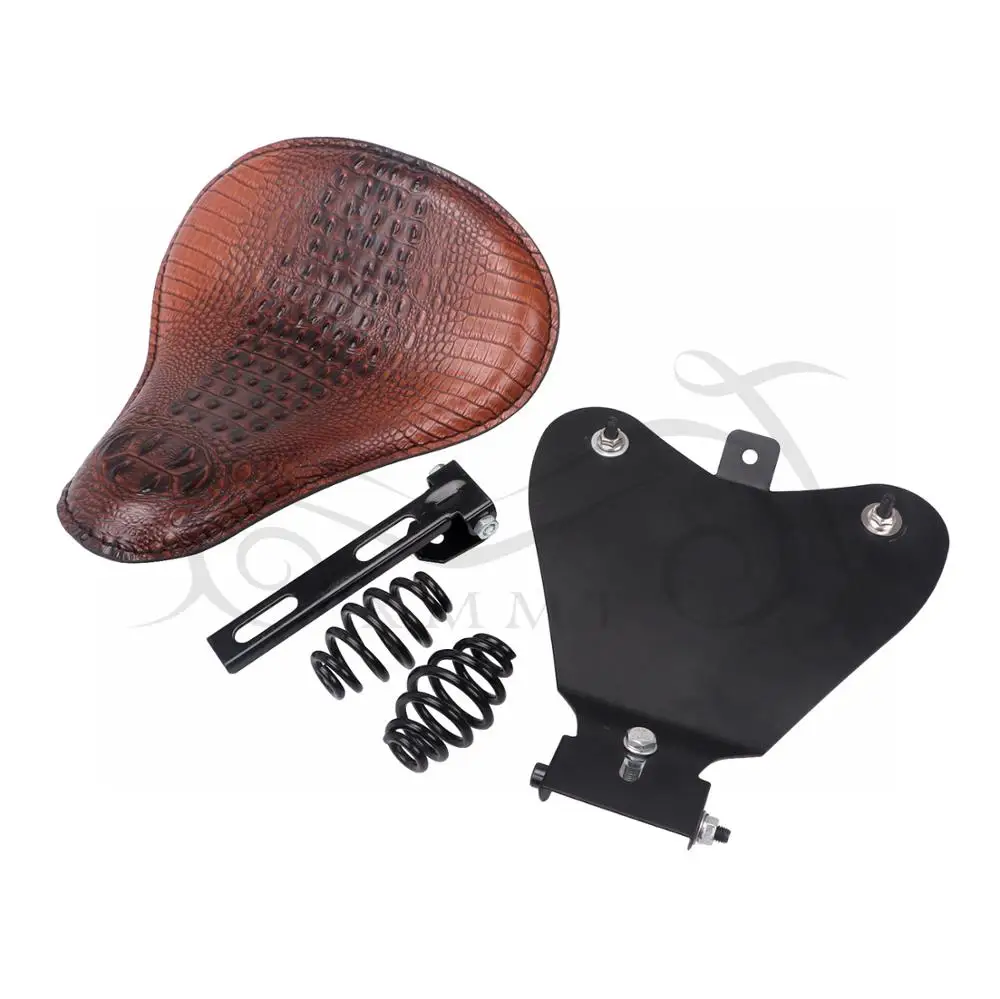 Универсальный водительский Solo Seat& Base& " пружины& Кронштейн для Harley Honda Yamaha Suzuki Sportster 883 железо 48 72 поплавок чоппер - Цвет: Type 5