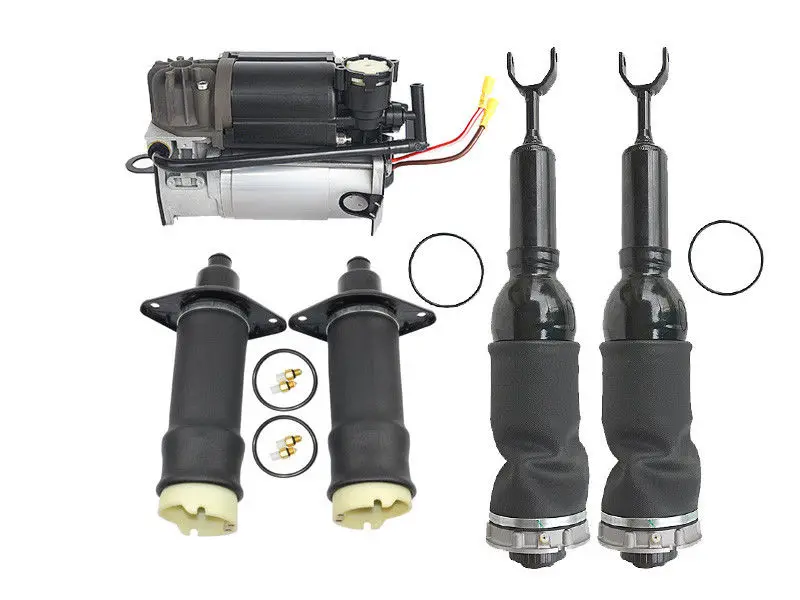 

AP01 For Audi A6 C5 Front Air suspension Shocks +Rear air Spring bags + air compressor pump 2.7L 4.2L 3.0L 2.8L 4154031060
