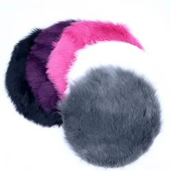 1piece Round Imitation Sheepskin Rug Bedroom Mat Plush Carpet Area Rugs Sofa Office Cushion Bath Room Fluffy Mats Hairy Fur Rugs