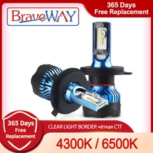 BraveWay H4 LED светодиодный головной светильник светодиодный лампы для Противотуманные фары Дневные Фары Светильник лампочка H1 H3 H7 led светодиодный H11 9005 9006 HB3 HB4 12000LM 12V диодные лампы 4300K/6500K BraveWay H4 LED светодиодный головной светильник светодиодный лампы для Противотуманные фары Дневные Фары Светильник лампочка H1 H3 H7 led светодиодный H11 9005 9006 HB3 HB4 12000LM 12V диодные лампы 4300K/6500K