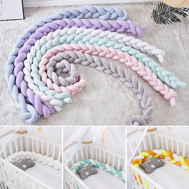 $US $5.40  New Arrival 10-18 Twist Knot Baby Bed Bumper 1.5/2/3M Fashionable Crib Stroller Accessories Childre
