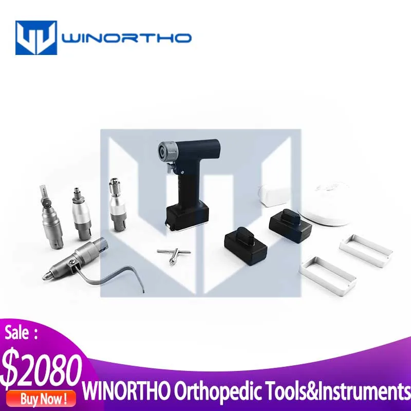 US $2.080.00 Lithium Battery Powered Brushless Multifunction Bone Drill Set Cannulated Acetabulum Reamer Saggital Saw Connectors Orthopedic
