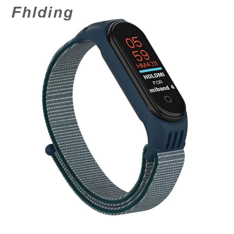 Cloud gray Нейлоновый сменный Браслет для Xiaomi mi, ремешок 4 для mi Band 3, спортивный дышащий браслет для Xiaomi mi, ремешок 3 4 - Цвет: Cloud gray