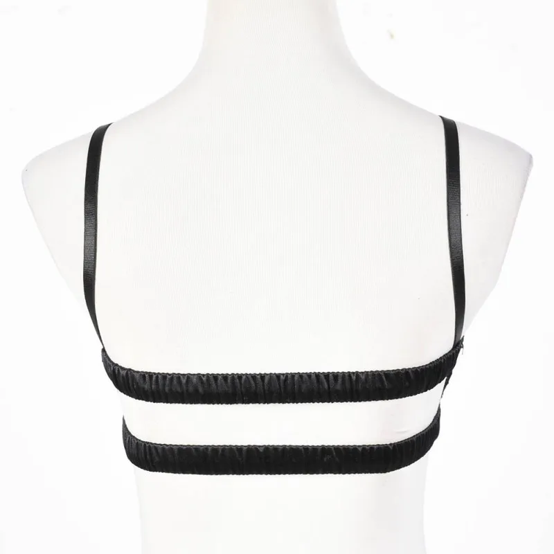 New Women Chest Wrap Tube Top Bustier Lace Hem Corset Strap Bra Underwear