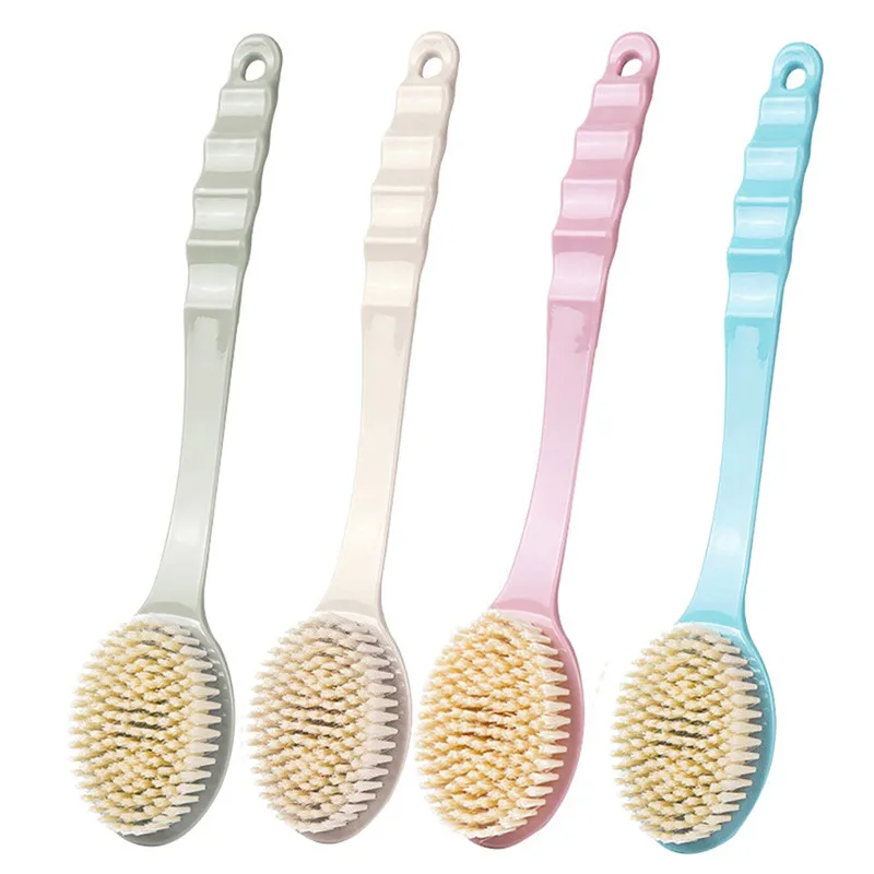 

Long Handle Bath Brush Body Back- Scrubber Shower Bristle Bathroom Massage Brush Convenient and practical clean brush @B