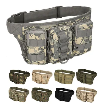 

Outdoor Riding Waist Bag Multifunction Tactical Sport Pockets Men Cycling Hiking Hunting Waist Bag
