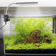 3 Вт 5 Вт Светодиодный светильник для аквариума, зажим для бака, usb-разъем, водонепроницаемая аквариумная лампа, белая и синяя подсветка для аквариума