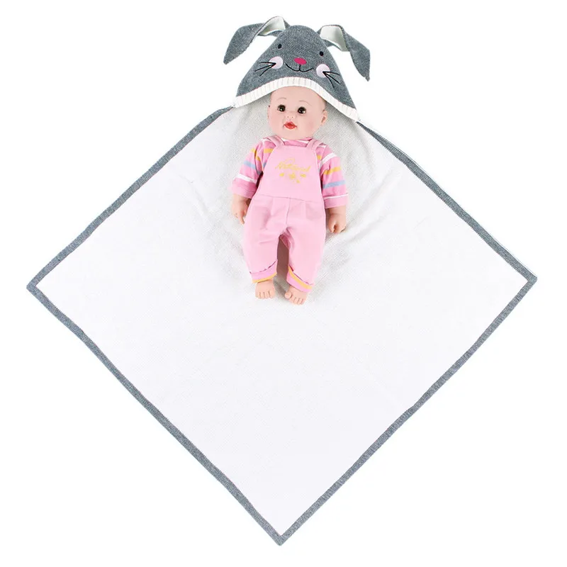 Baby stroller sleeping bag Winter Newborn Baby Warm Cartoon Knitt Swaddle Hooded Blankets Wrap Sleeping Bag baby blanket #4O22 (27)