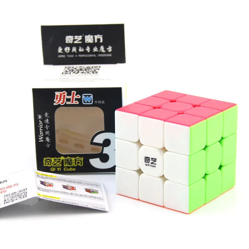 Qiyi Warrior W скоростной кубик без наклеек 3x3x3 волшебная кубическая мозаика красочные Cubo 3x3 профессиональные детские подарочные игрушки