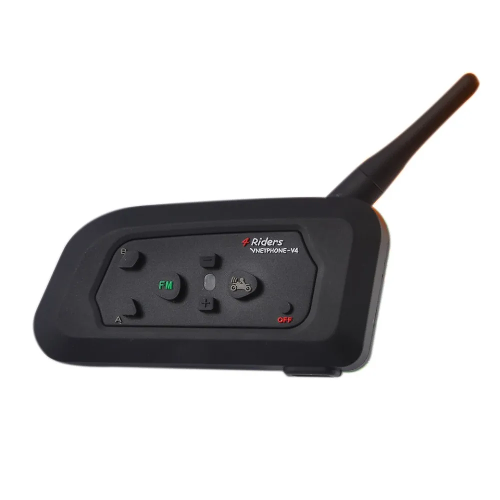 Motorcycle Bluetooth walkie talkie V4C National Level 5 waterproof 530mAh battery Headphone wireless walkie talkie Headset