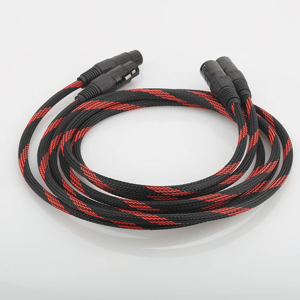 A53 HI End медный XLR сбалансированный аудио кабель 4N OFC 3 Pin 2 папа мама кабель|Кабели VGA|
