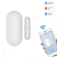 Tuya – détecteur d'ouverture de porte/fenêtre intelligent, wi fi, interrupteur magnétique, Protection, alerte de sécurité, application Smart Life 