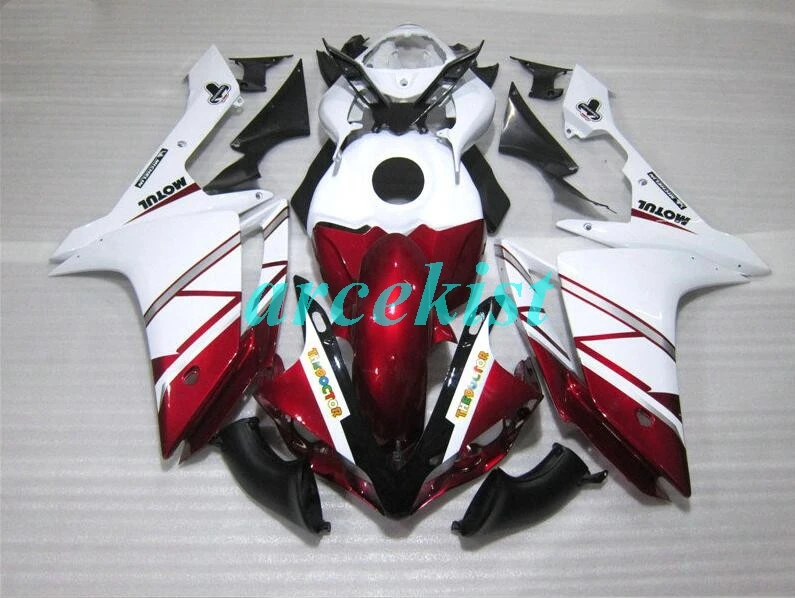 4 подарки ABS прессформы Мотоцикл Обтекатели подходит для Yamaha YZF-1000-R1 2007 2008 07 08 обтекатель кузова набор на заказ Красный Белый Хороший
