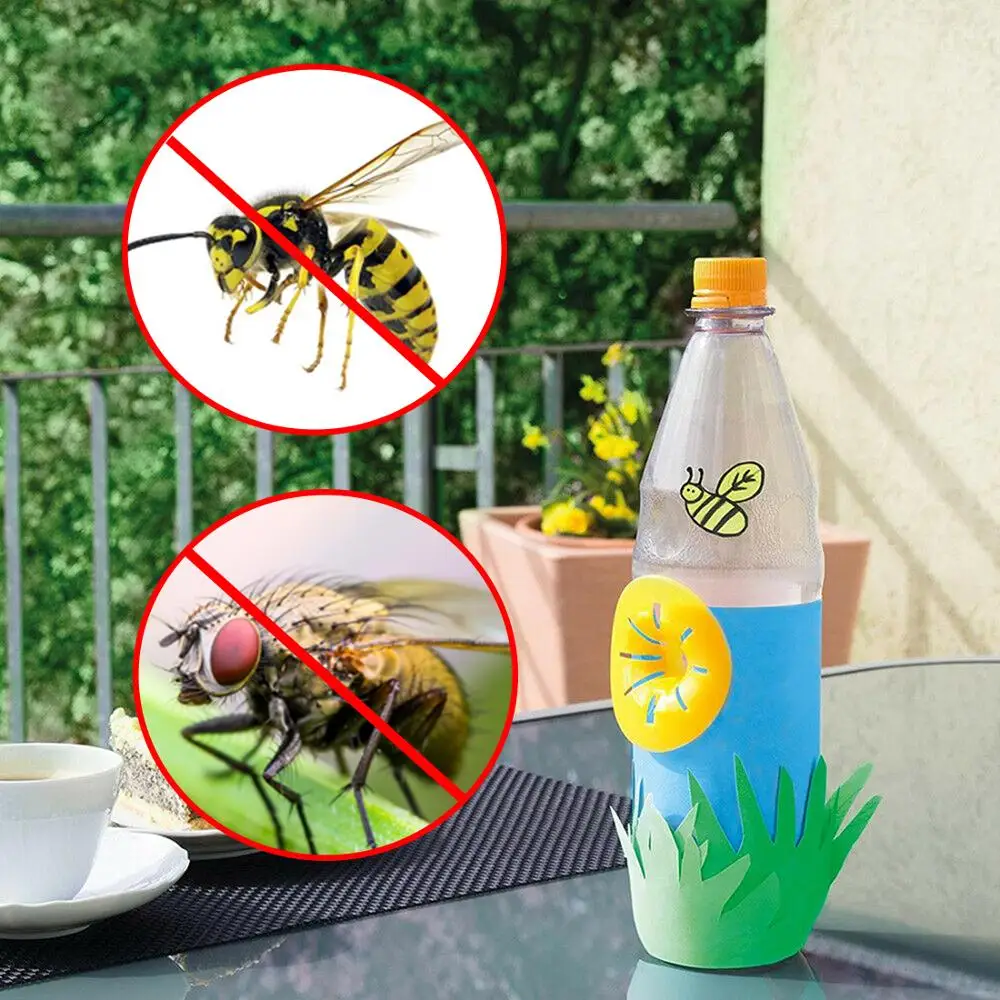 10 PCS Flower Shaped Bee Catcher Garden Home Killer Mini Flying Wasp Trap Reusable Practical Outdoor Pest Control Non-toxic