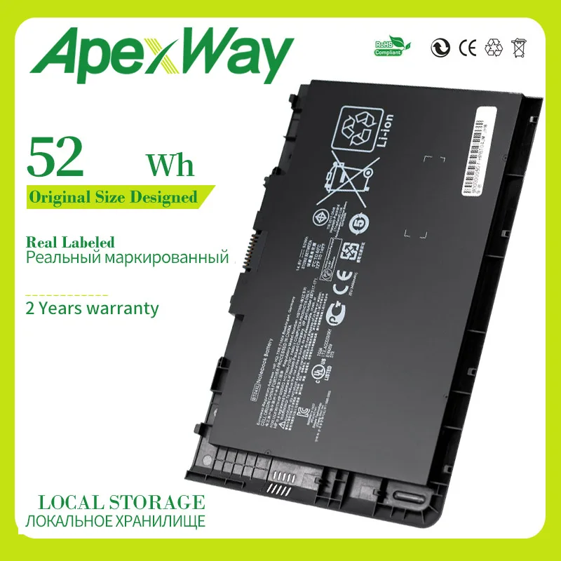 Apexway 8 ячеек Новый аккумулятор для HP EliteBook Folio 9470M 9480M искусственная фотография BA06