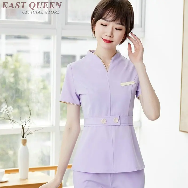 Осенняя одежда для массажа Униформа косметолога красивые скрабы медицинская униформа для женщин корейский стиль спа униформа для салонов красоты AS087