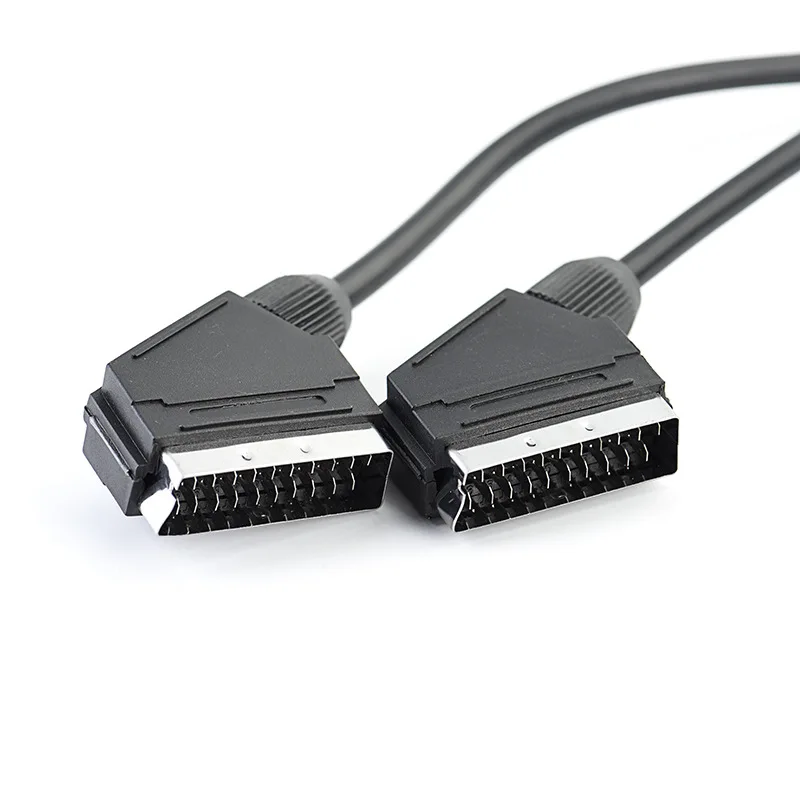 1 шт. 1,5 м 21 Pin Scart свинцовый провод, кабель со штыревыми соединителями на обоих концах для подключения для видео DVD рекордер TV VCR звездного неба
