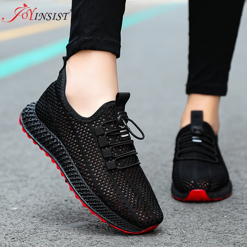 

2020 Hollowing Out Mesh Women Fashion Sneakers Men Sport Casual Shoes Flat Knitting Shoes New Breathable light Female Shoes