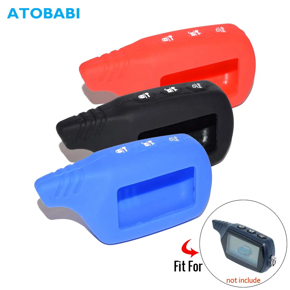  Silicone Key Case For Starline B9 V7 A61 A91 Starlionr Two Way Car Alarm LCD Remote Control Fob Cov - 32622927111