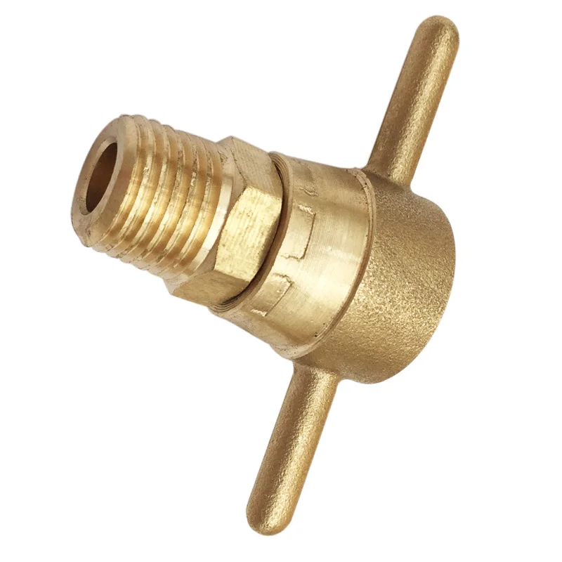 

2PCS 1/4NPT External Thread To 3/8 Inner Tooth With Handle Connector
