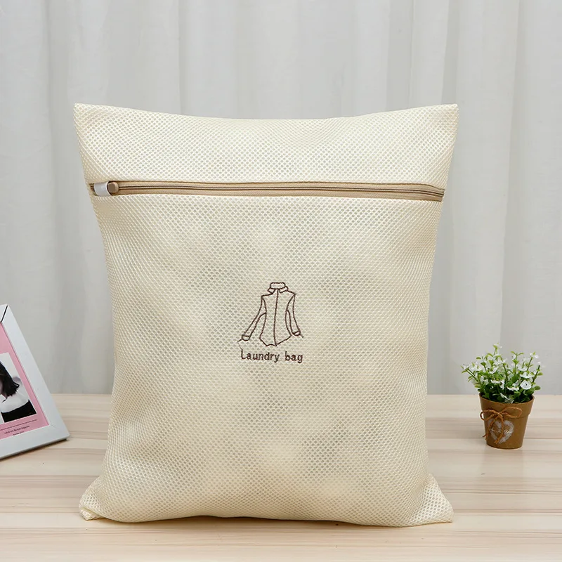 2021 Thick and Thin Mesh Laundry Bag Dirty Clothes Underwear Washing Bag Thickened Bra Washing Bag Polyester Mesh Bag Reusable 