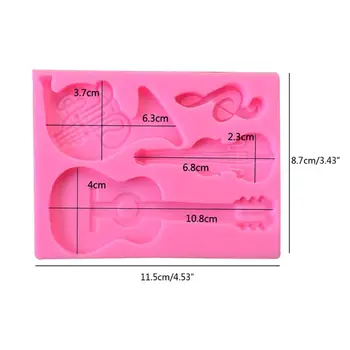 

Musical Instruments Resin Mold Guitar Violin Keychain Pendant Epoxy Resin Mold H37C