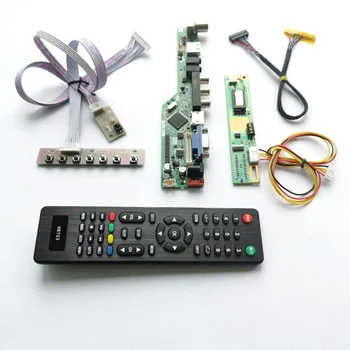 

For LTN154AT07-N01/T01 keyboard+Remote+Inverter LCD panel monitor LVDS 1CCFL 30Pin HDMI VGA USB AV RF T.V56 drive card board Kit