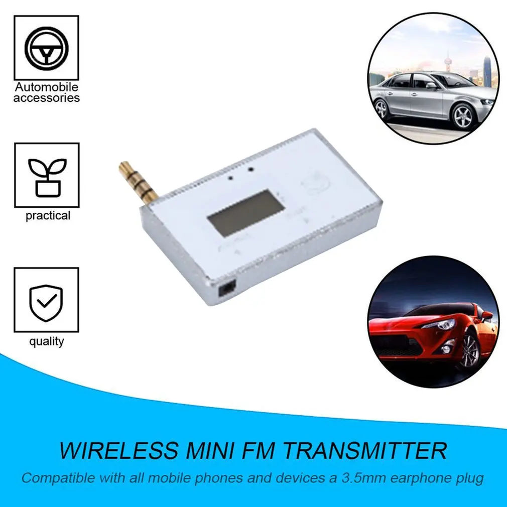 Профессиональный беспроводной мини FM передатчик автомобильный mp3 плеер дисплей Музыка Аудио для мобильных телефонов планшеты ПК MP3 плеер приемник горячая распродажа