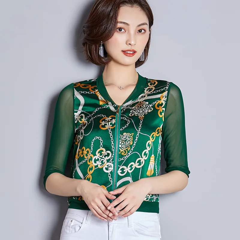 Весенняя новая продукция, модное пальто с принтом, Женская куртка с v-образным воротником в Корейском стиле, женская модная уличная бейсбольная куртка