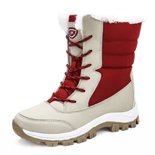 Г. Уличная модная теплая обувь для отдыха зимние ботинки обувь с высоким берцем трендовая хлопковая обувь с высоким берцем женская обувь