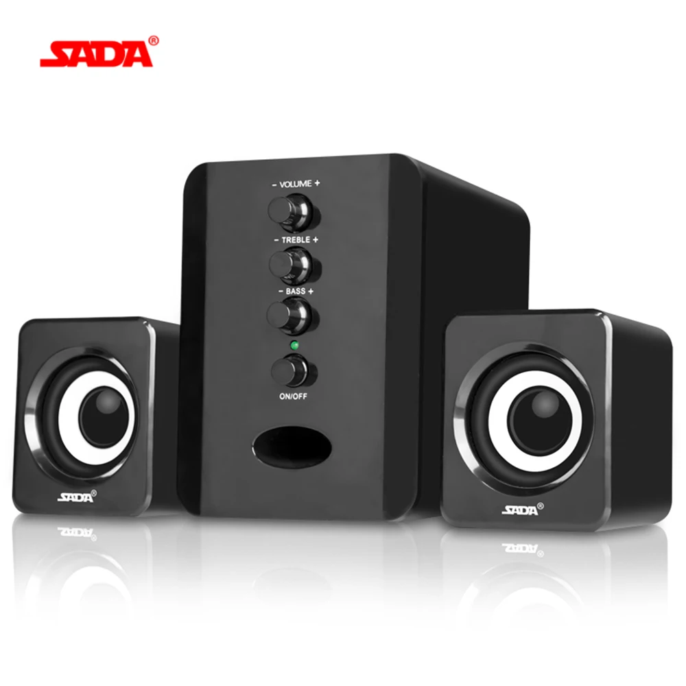SADA колонки компьютерные USB Проводные комбинированные колонки компьютерные басы стерео колонки с сабвуфером звуковая коробка для ПК смартфона
