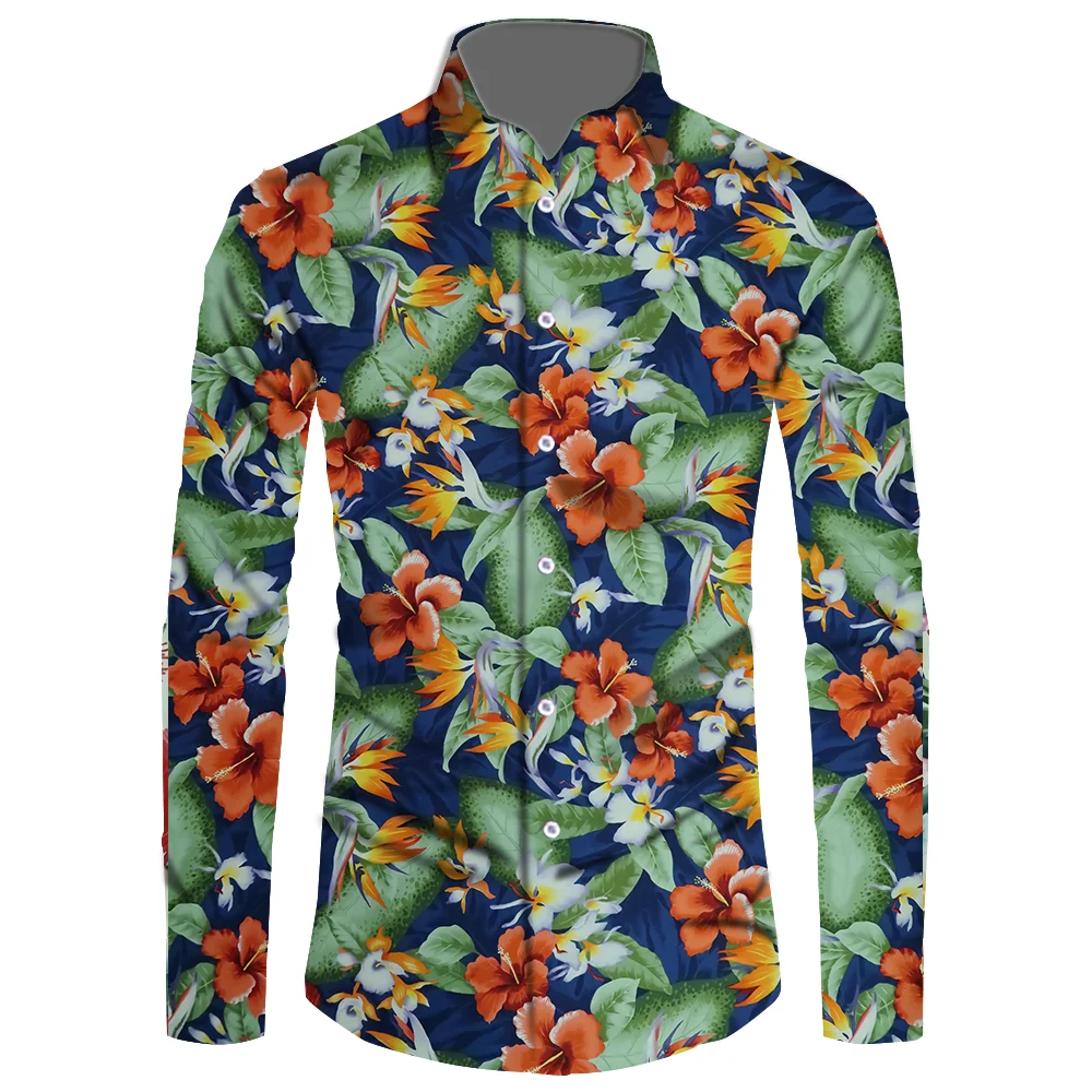 macio personalidade flor impressão frete grátis botão caber camisa masculina