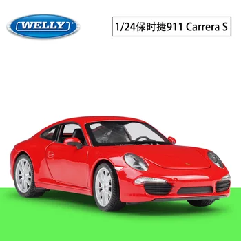 

Welly 1:24 Diecast 911 CARRERA S Sport Car High Simulation Vehicle Alloy Metal Model Car