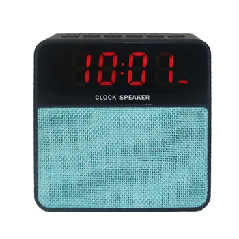 

Wireless Bluetooth Speaker LED Alarm Clock Hands-free Call Support TF Card Radio FM Receiver Time Display Stereo Music