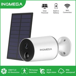 Inqmega 1080p câmera ip ao ar livre câmeras de vigilância com wifi cam segurança proteção bala cctv camerasmart casa