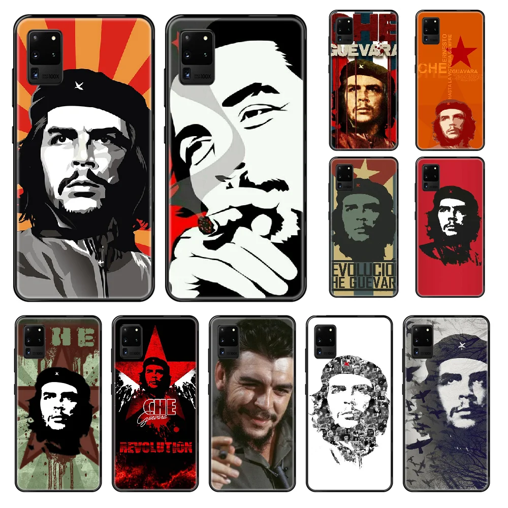 Leader che guevara чехол для телефона Samsung Galaxy S 3 4 5 6 7 8 9 10 Plus Lite Edge черный 3D мягкий задней
