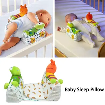 

Baby Sleep Pillow Rectangular Baby Plush Pillow With Animal Patterns Anti Roll Pillow Safe Sleep Head Positioner Anti-rollover