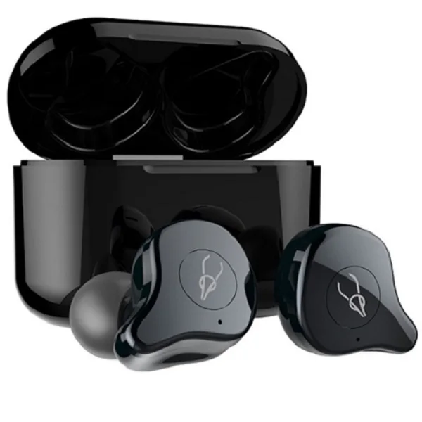 Модернизированные наушники Sabbat E12 Ultra Bluetooth 5,0 TWS HIFI спортивные наушники-вкладыши водонепроницаемые наушники Беспроводная зарядка - Цвет: Smokey and grey