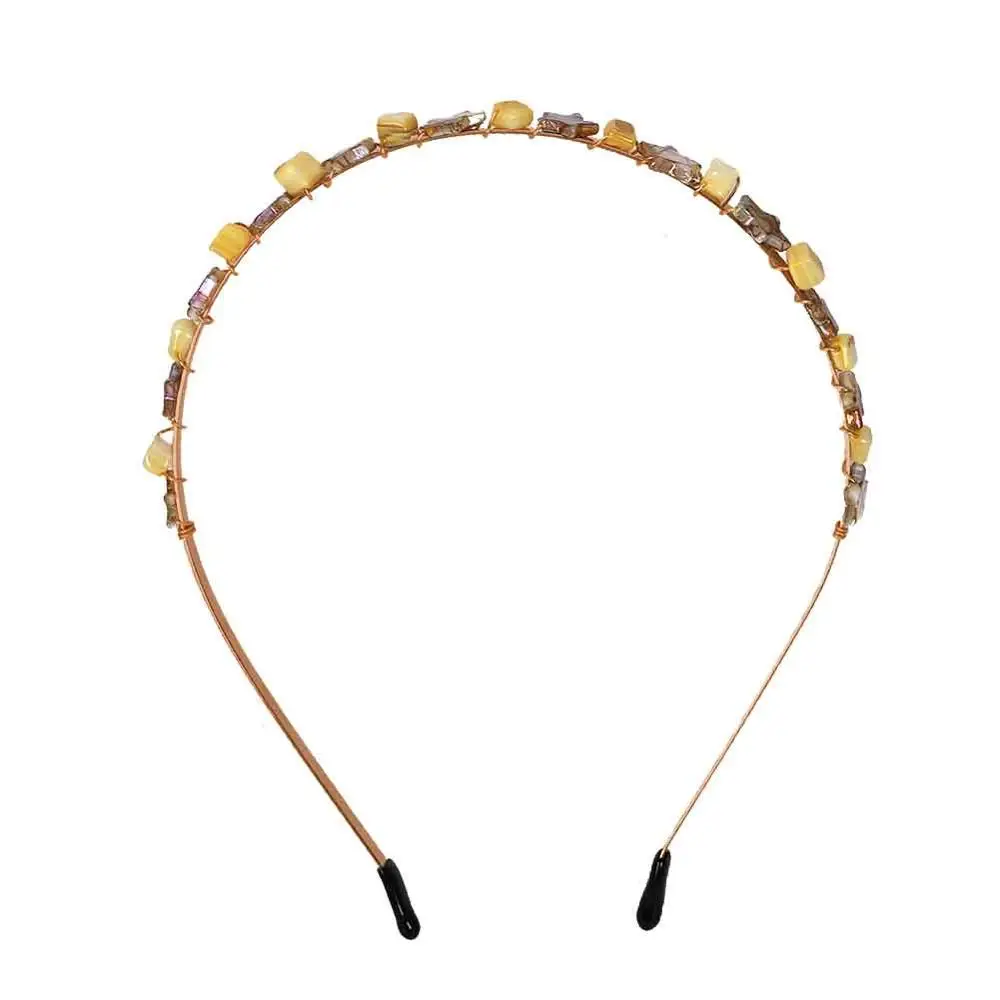 Miwens ZA Colorful Rhinestone Headbands For Women Weddings Trendy Hairwear Multicolor Crystal Stone Hairbands Hair Jewelry