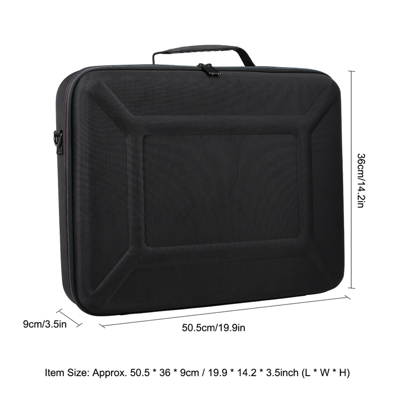 

EVA Hard Travel Case Carrying Storage Bag Protective Box for PS4 Pro Game Console Gamepad Cables