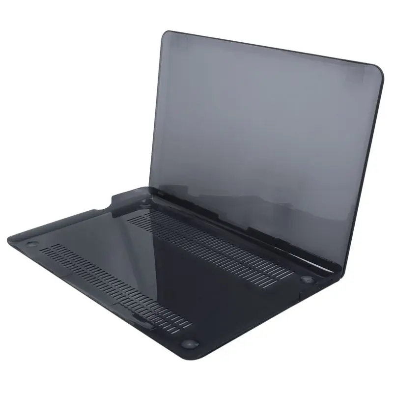 Прозрачная Матовая твердая прорезиненная чехол для Macbook Air 13 дюймов ноутбук оболочка черный