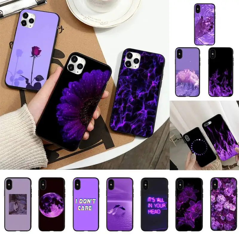 Aesthetic Iphone 7 Plus Phone Case Iphone 11 Purple Aesthetic Case